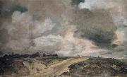 John Constable Road to the The Spaniards,Hampstead 2(9)July 1822 oil painting artist